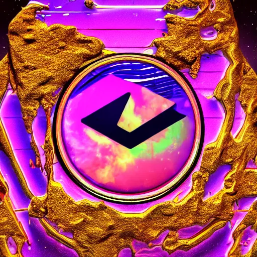 Image similar to a and w vaporwave logo, digital art, cosmic, 3 d high definition, trending on art station, photorealistic, high resolution, 8 k, octane, hyper detailed, insane details, intricate, elite, ornate, elegant trend, highly detailed and intricate, sharp focus, photography, unreal engine