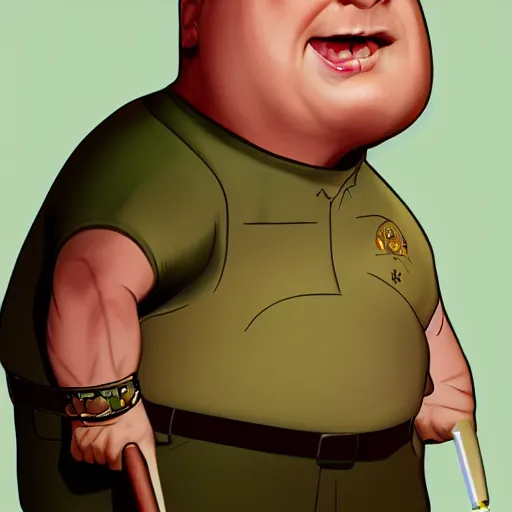 Image similar to Bobby Hill, silly, absurd caricature, highly detailed, digital painting, artstation, concept art, sharp focus, illustration