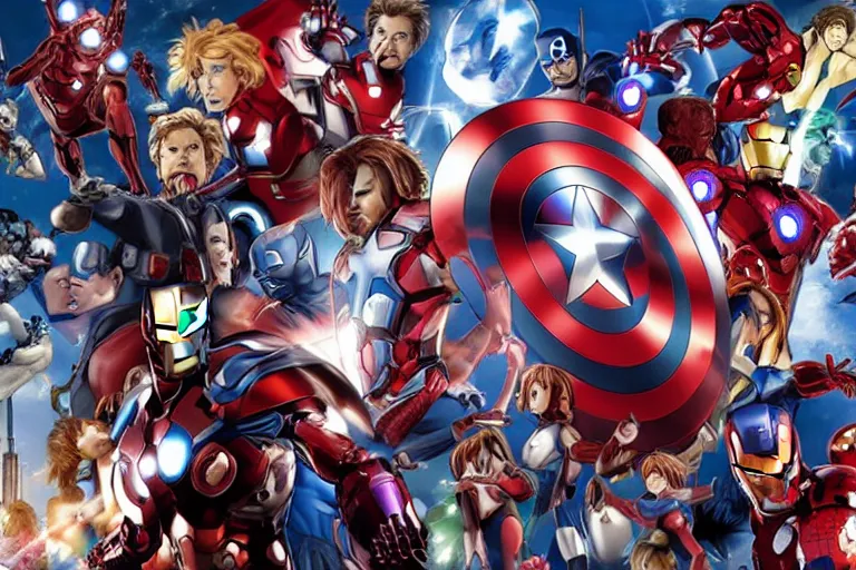 Image similar to Avengers anime series