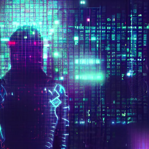 Image similar to cyber security polygon, lighting, sharp focus, in cyberpunk aesthetic, digital painting