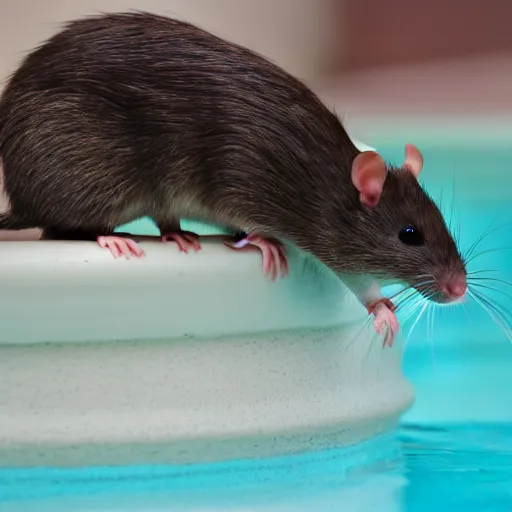 Image similar to rats in the pool drinking milk