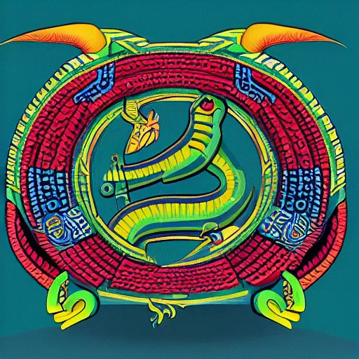 Image similar to quetzalcoatl the official feathered serpent god the nfl