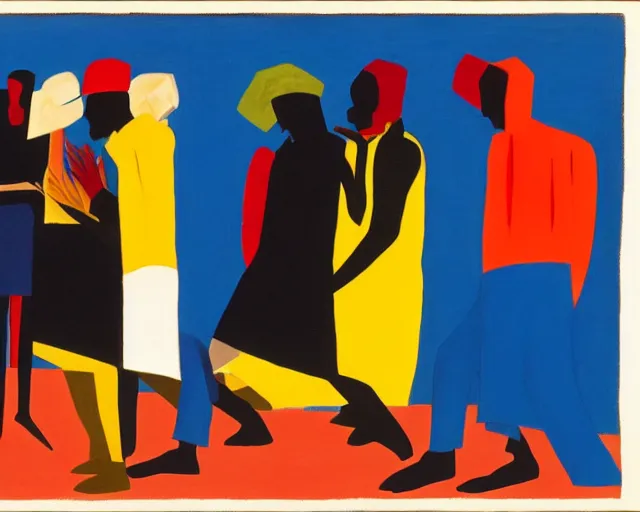 Prompt: jacob lawrence