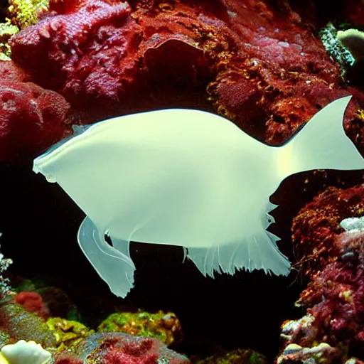 Image similar to humpback anglerfish with luminiscient illicium