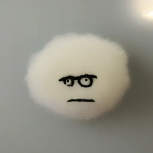 Image similar to a fluffy white cloud!! shaped like a minion!!!!