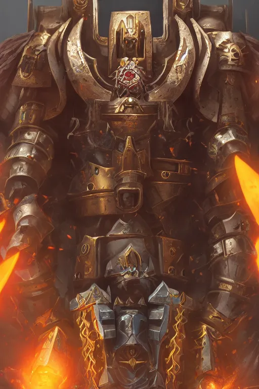 Image similar to queen portrait heros warhammer 4 0 k horus heresy fanart - the primarchs emperor by johannes helgeson animated with vfx concept artist & illustrator global illumination ray tracing hdr fanart arstation zbrush central hardmesh 8 k octane renderer comics stylized