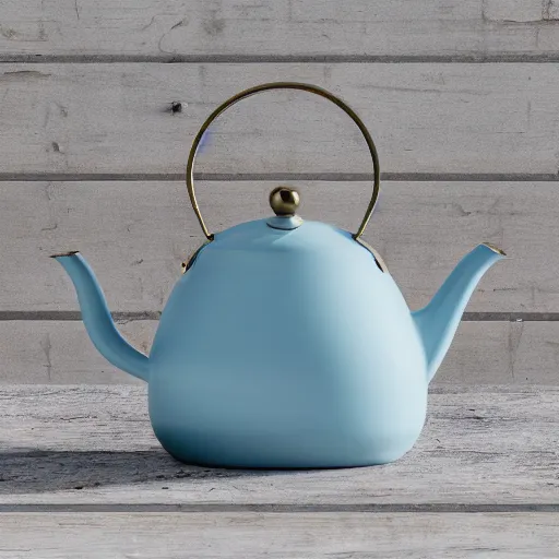 Image similar to kettle with opal texture, photography