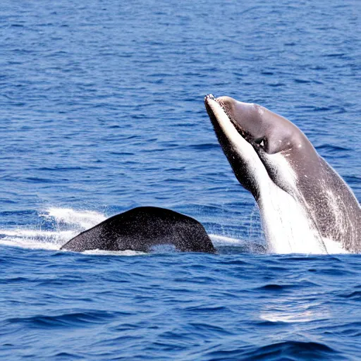 Image similar to a a photo of a cachalot whale spermwhale