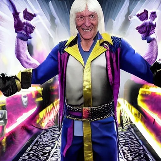 Prompt: jimmy savile as mortal kombat 1 1 game character boss, unreal engine, realistic,