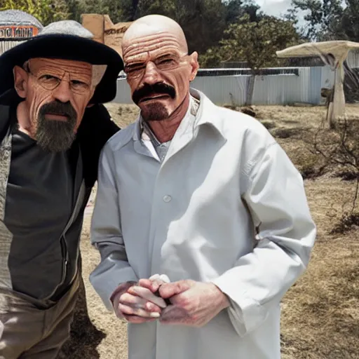 Prompt: walter white with don ramon