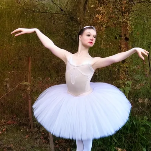 Image similar to josef prusa as a ballerina