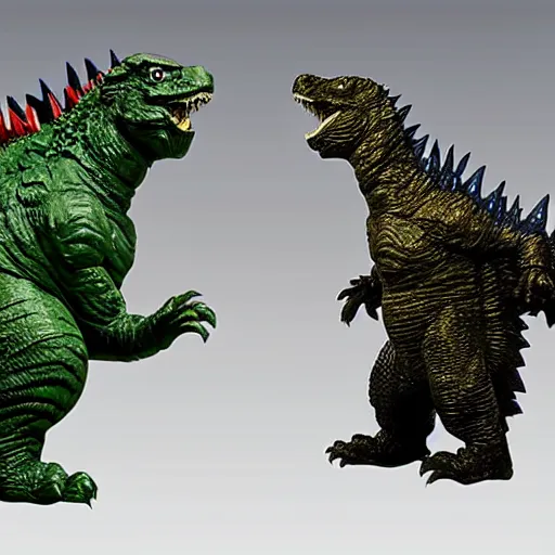 Image similar to godzilla as a sofubi toys