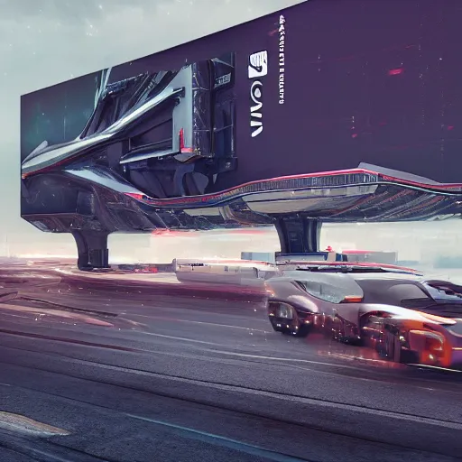 Prompt: sci-fi cars wall near structure on the coronation of napoleon painting and digital billboard in the middle, unreal engine 5, keyshot, octane, artstation trending, ultra high detail, ultra realistic, cinematic, 8k, 16k, in style of zaha hadid, in plastic, dark, tilt shift,