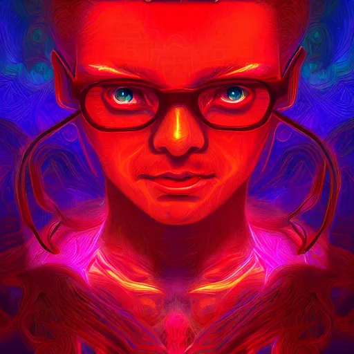 Prompt: satan inside matrix deepdream radiating a glowing aura stuff loot legends stylized digital illustration video game icon artstation lois van baarle, ilya kuvshinov, rossdraws,