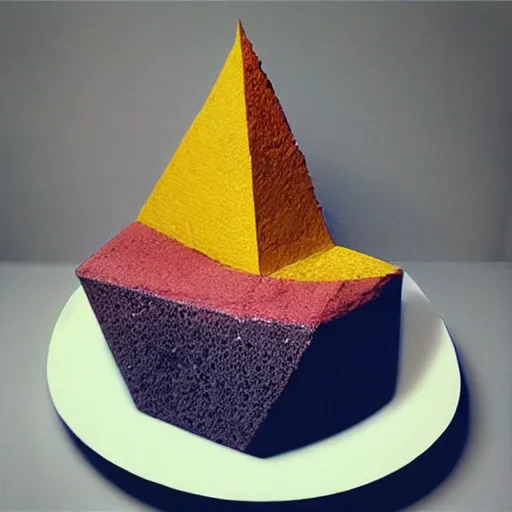 Image similar to “a low poly multilevel birthday cake by John Chamberlain”