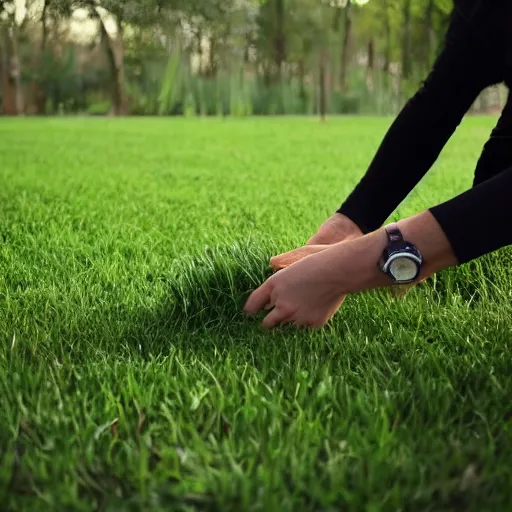 Prompt: reddit mod touching grass