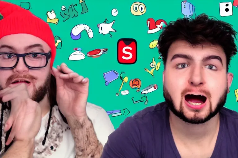 Image similar to youtuber reacting to the letter S