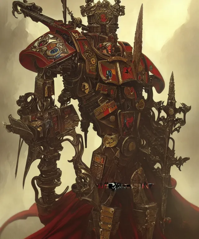 Image similar to Peter Crouch as Warhammer 40k Emperor, portrait, fantasy, intricate, elegant, highly detailed, digital painting, artstation, concept art, smooth, sharp focus, illustration, art by artgerm and greg rutkowski and alphonse mucha