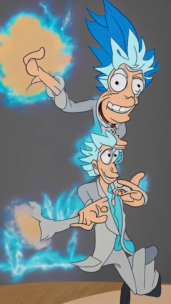 Prompt: rick sanchez as a disney character, 8 k