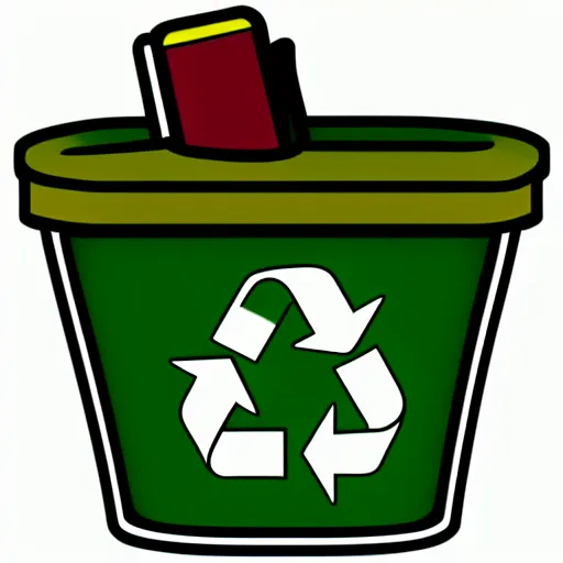 Image similar to recycling bin icon, 1 6 - bit