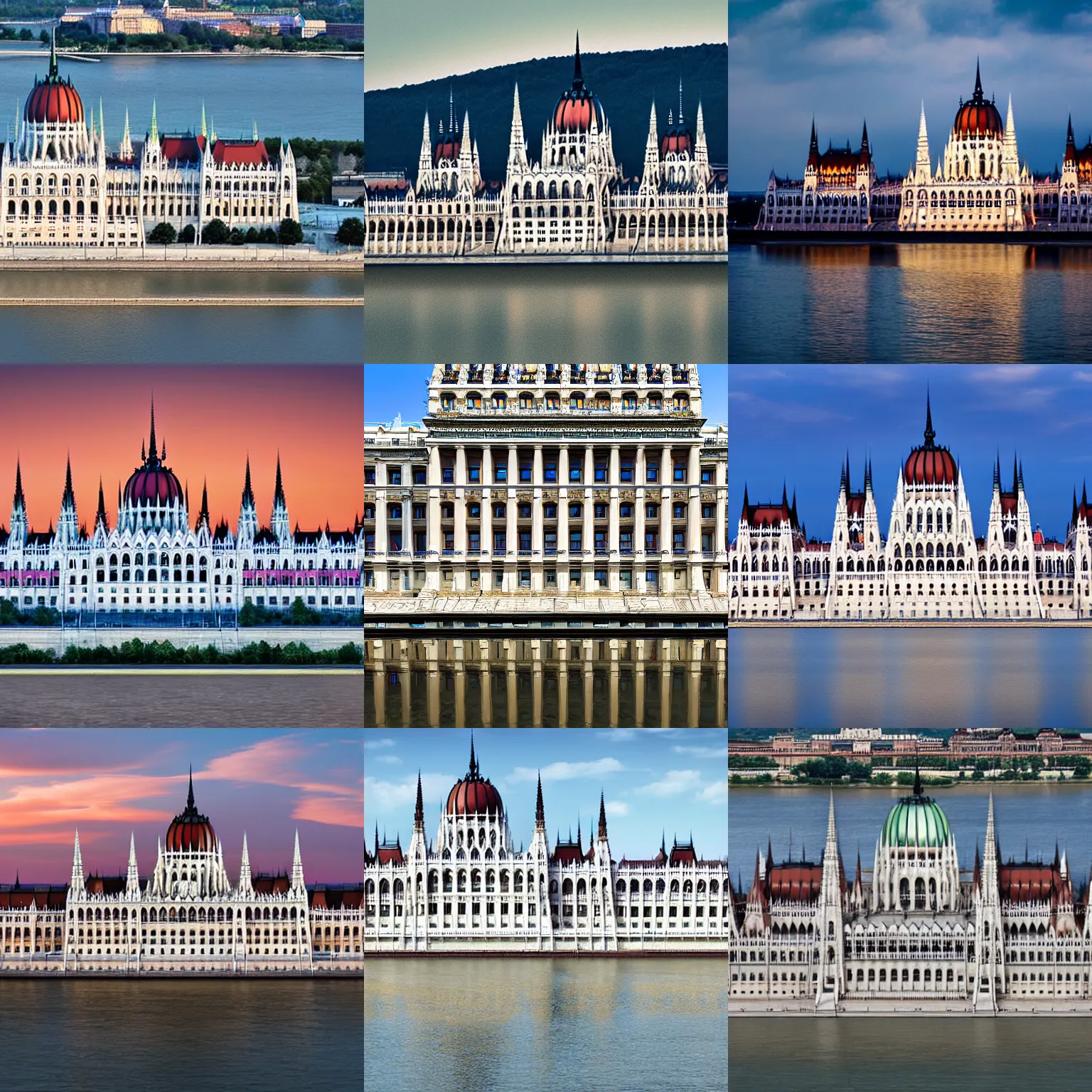 Prompt: hungarian parlaiment building, danube, photorealistic