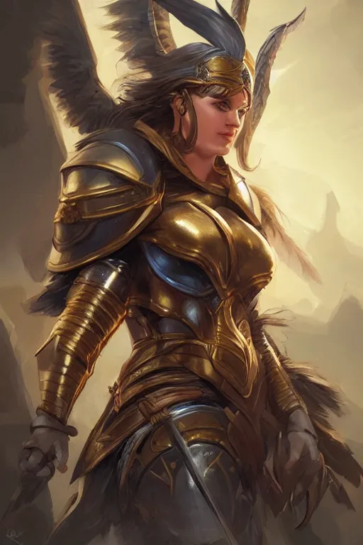 Image similar to amazon valkyrie athena, d & d, fantasy, portrait, highly detailed, headshot, digital painting, trending on artstation, concept art, sharp focus, illustration, art by artgerm and greg rutkowski and magali villeneuve