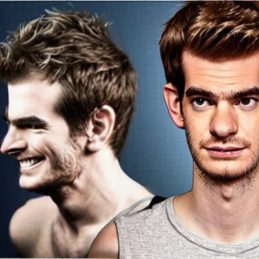 Image similar to “a realistic detailed photo of a guy who is an attractive humanoid who is half robot and half humanoid, who is a male android, Andrew Garfield, shiny skin, posing like a statue, blank stare”