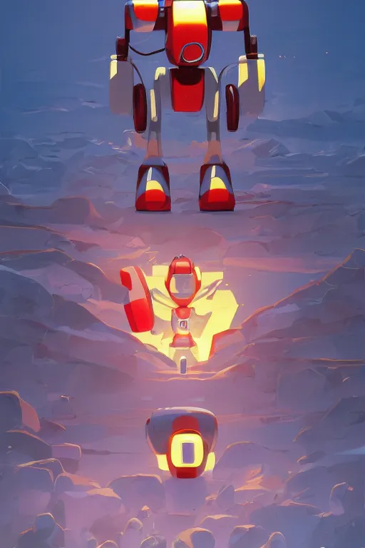 Image similar to metabots medabots medarotto medarot robot minimalist comics, behance hd by jesper ejsing, by rhads, makoto shinkai and lois van baarle, ilya kuvshinov, rossdraws global illumination ray tracing hdr radiating a glowing aura