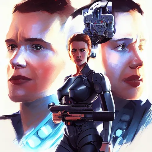 Image similar to face icon stylized minimalist terminator genysis, loftis, cory behance hd by jesper ejsing, by rhads, makoto shinkai and lois van baarle, ilya kuvshinov, rossdraws global illumination