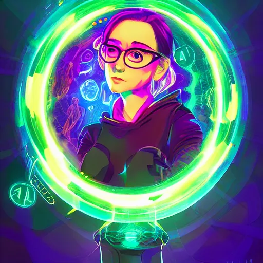 Image similar to skill magic geek inside matrix deepdream radiating a glowing aura stuff loot legends stylized digital illustration video game icon artstation lois van baarle, ilya kuvshinov, rossdraws,