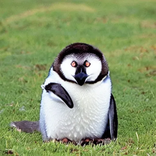 Image similar to The worlds cutest!!! wolf penguin hybrid