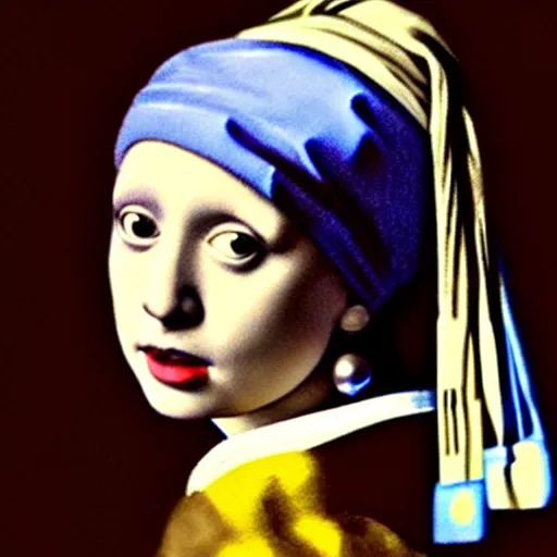 Image similar to Boris Johnson as the girl with the pearl earring