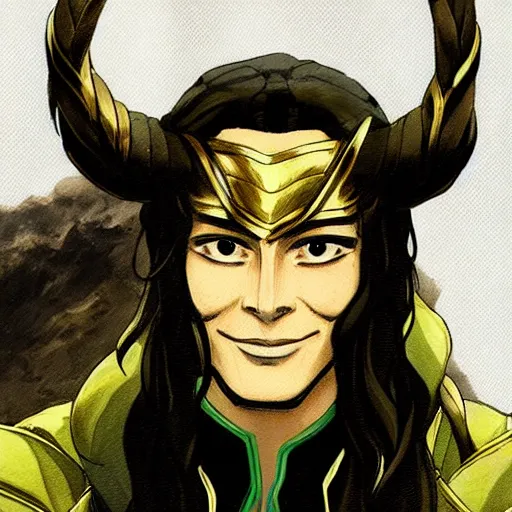 Prompt: High quality anime portrait of Loki