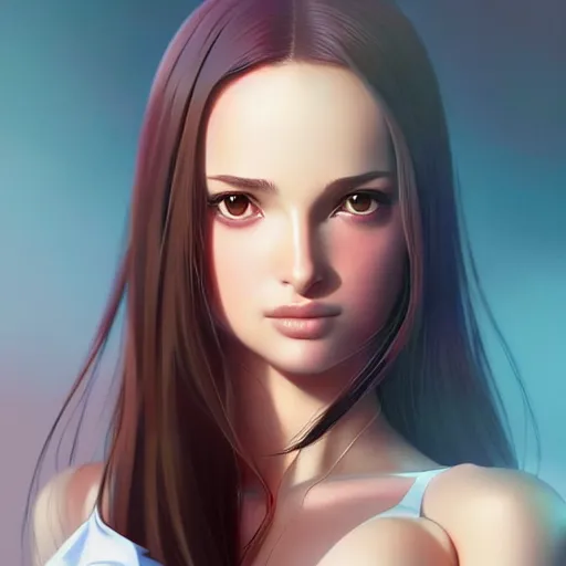 Image similar to a beautiful young kayo shibuya natalie portman alluring gravure model, by akira toriyama and wlop and ilya kuvshinov and artgerm and, aesthetic, gorgeous, stunning, alluring, attractive, artstation, deviantart, pinterest, digital art