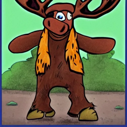 Prompt: moose in the style of fred machetanz