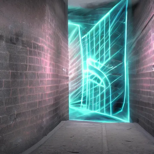 Image similar to Dimensional Portal Graffiti on wall