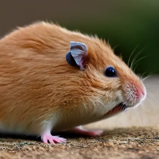 Prompt: hamster - camel, nature photography