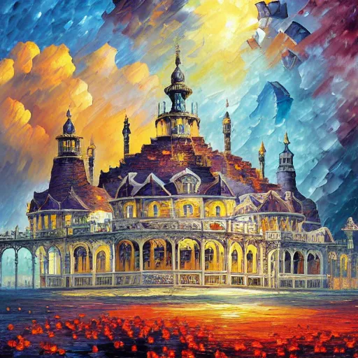 Image similar to palace by james christensen, rob gonsalves, paul lehr, leonid afremov and tim white