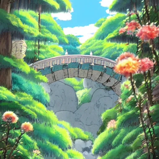 Prompt: studio ghibli heaven scenery art, inspired by the deepest most subconscious dreams possible