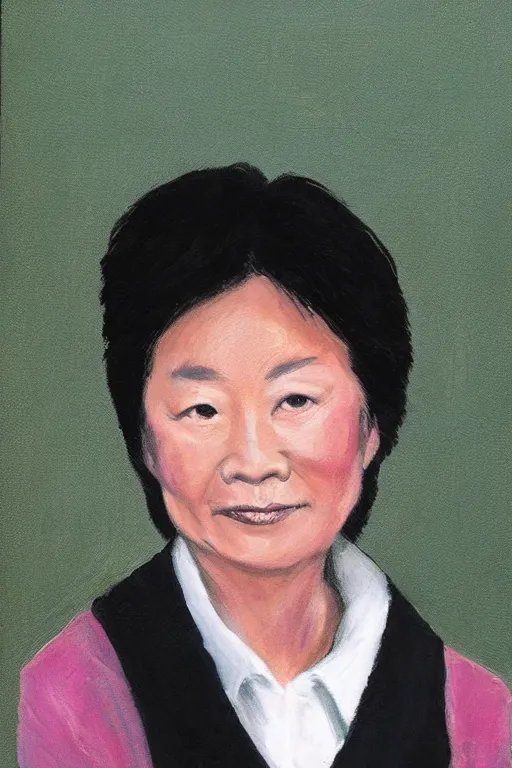 Image similar to portrait in the style of jackie cai