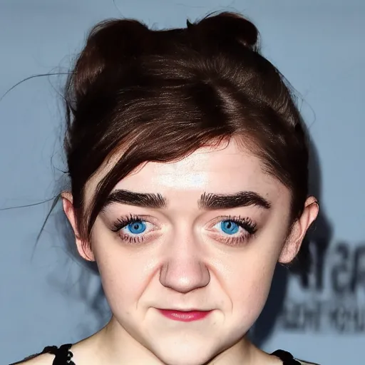 close up photo of maisie williams pulling a face | Stable Diffusion