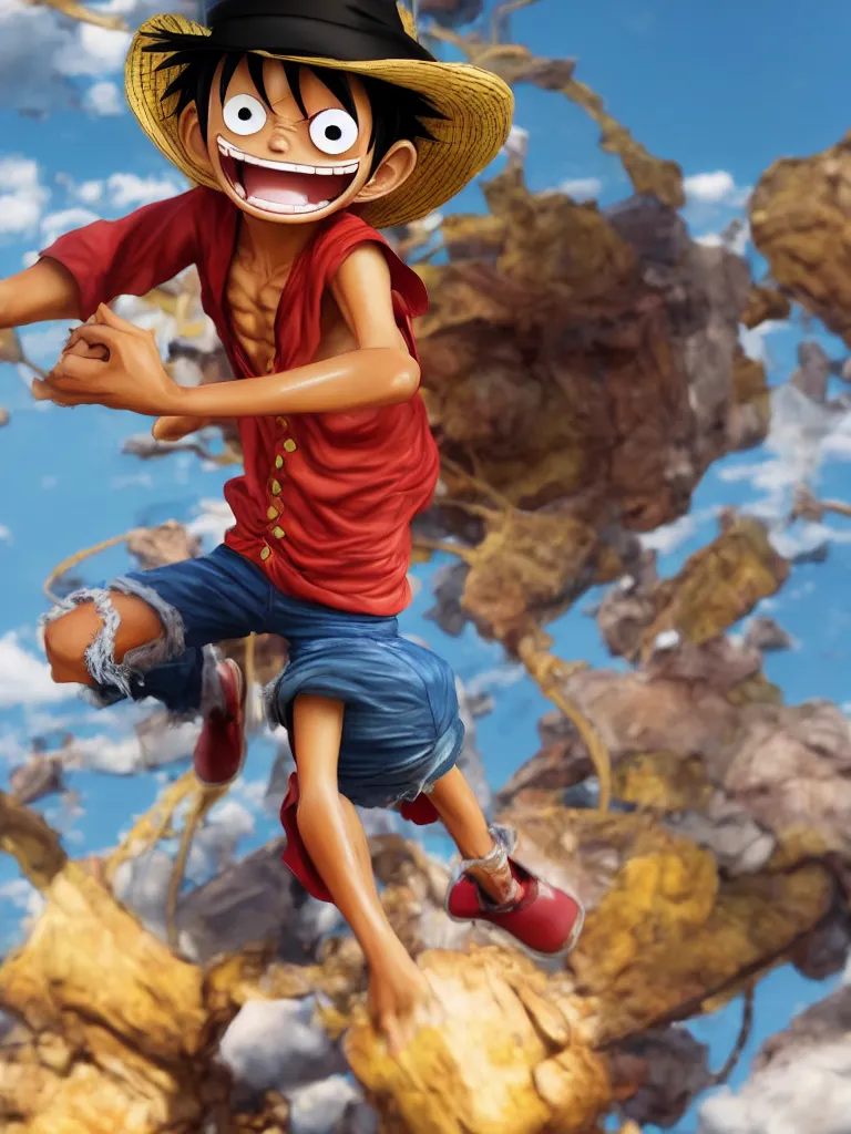 Gear 5 Monkey D Luffy Render PNG One Piece Jump by marcopolo157 on