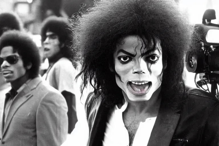 Tilda Swinton as Michael Jackson in 'Jackson 5!', Stable Diffusion