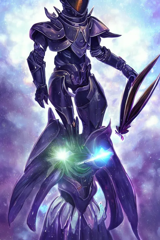 Image similar to helmet armor guardian destiny in witch queen illumination ray tracing hdr fanart arstation by sung choi robot ninja mask and eric pfeiffer and gabriel garza and casper konefal