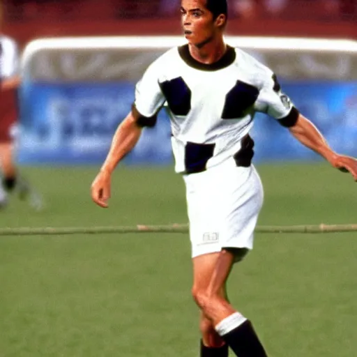 Prompt: movie still of cristiano ronaldo as knish in rounders (1998),