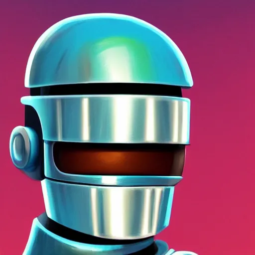 Image similar to Futurama's Bender as robocop, highly detailed, digital painting, artstation, concept art, smooth, sharp focus, illustration, art