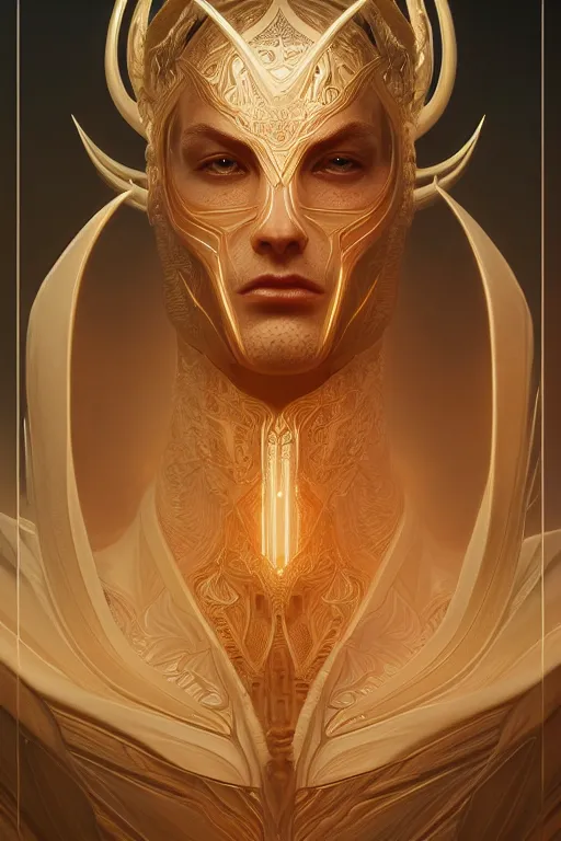 Image similar to symmetry!! portrait of a demigod, elden ring, intricate, elegant, highly detailed, dynamic lighting, digital art, digital painting, artstation, concept art, sharp focus, smooth, illustration, art by artgerm and greg rutkowski and alphonse mucha, unreal engine 5, octane render, 8 k