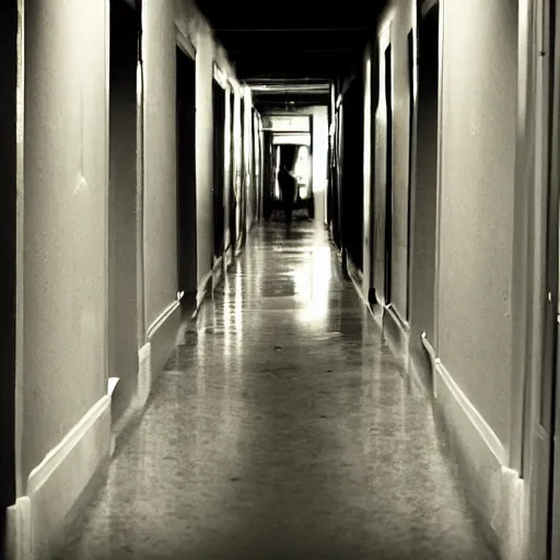 Prompt: quandale dingle in a dim hallway