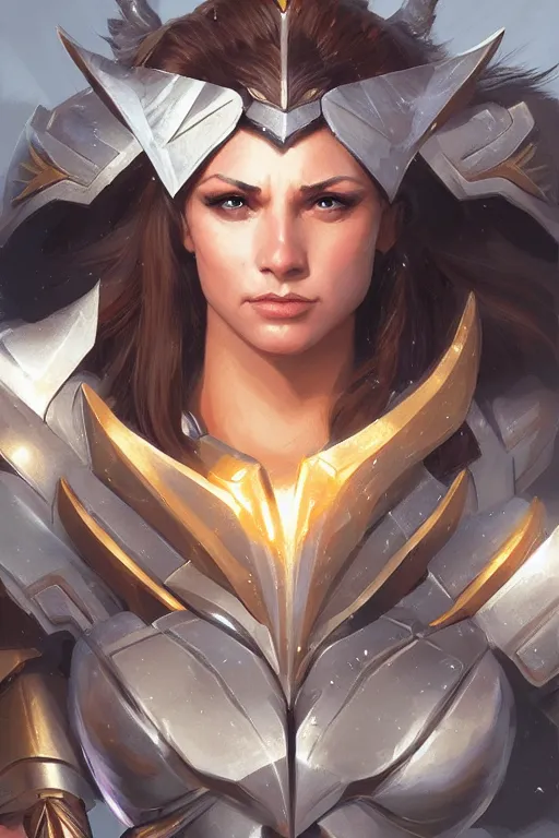 Image similar to amazon valkyrie athena, d & d, fantasy, portrait, highly detailed, headshot, digital painting, trending on artstation, concept art, sharp focus, illustration, art by artgerm and greg rutkowski and magali villeneuve