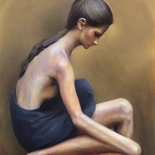 Prompt: A beautiful performance art. There are so many kinds of time. The time by which we measure our lives. Months and years. Or the big time, the time that raises mountains and makes stars. bronze by Emilia Wilk, by Boris Grigoriev tired, blocks